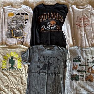 Men's Graphic T-Shirts Assortment Outdoors